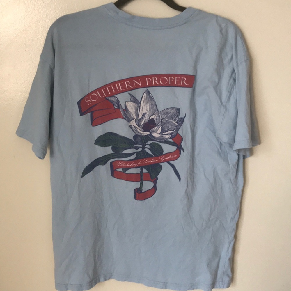 Southern proper powder blue shirt